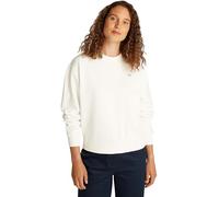 Tommy Hilfiger Damen Sweatshirt Contrast Flag Regular Fit, Weiß (Ecru), 3XL