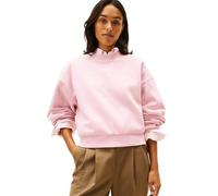 Sweatshirt TOMMY HILFIGER "CORP LOGO MDRN SWTSRT", Damen, Gr. S (36), pink, Sweatware, Obermaterial: 63% Baumwolle, 37% Polyester, bedruckt, regular fit normal, Rundhals, Rippbündchen, Sweatshirts Swe