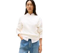 Tommy Hilfiger Damen Sweatshirt Lurex Script Rundhalsausschnitt, Weiß (Ivory Silk), XL