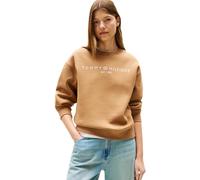 Tommy Hilfiger Damen Sweatshirt ohne Kapuze, Braun (Hickory), XXXL