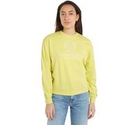 Tommy Hilfiger Damen Sweatshirt ohne Kapuze, Gelb (Yellow Tulip), M