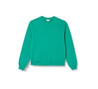 Tommy Hilfiger Damen Sweatshirt Reg Flag On Chest Swtshrt ohne Kapuze, Grün (Olympic Green), S