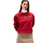 Tommy Hilfiger Damen Sweatshirt ohne Kapuze, Rot (Regatta Red), XXS