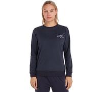 Tommy Hilfiger Damen Sweatshirt Track Top Rundhalsausschnitt, Blau (Desert Sky), M