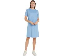 Tommy Hilfiger Damen T-Shirt Kleid Baumwolle, Blau (Vessel Blue), XXS