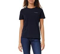Tommy Hilfiger Damen T-Shirt Kurzarm 1985 Reg Mini Corp Logo C-Nk Ss Rundhalsausschnitt