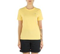Tommy Hilfiger Damen T-Shirt Kurzarm Contrast Flag Tee mit Rundhalsausschnitt, Gelb (Citronella), XS