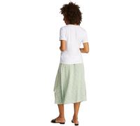 Tommy Hilfiger Damen T-Shirt Kurzarm Contrast Flag Tee mit Rundhalsausschnitt, Weiß (Th Optic White), S