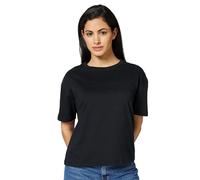 Tommy Hilfiger Damen T-Shirt Kurzarm Logo mit Rundhalsausschnitt, Schwarz (Black), XS