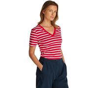 Tommy Hilfiger Slim Cody Kurzarm-t-shirt Mit V-ausschnitt XS Primary Red / Ecru