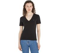 Tommy Hilfiger T-Shirt mit V-Ausschnitt Modell 'NEW SLIM CODY' in Black, Größe XXL