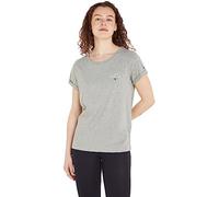 Tommy Hilfiger Original Logo Damen T-Shirt grau/weiß - S