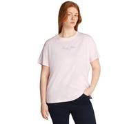 Tommy Hilfiger Damen CRV REG Script C-NK Tee SS WW0WW46073, Pink (Light Pink), 52