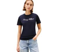 Tommy Hilfiger Script Short Sleeve T-shirt Blau 3XL Frau (Herstellerartikelnummer: WW0WW43459-02G-XXXL)
