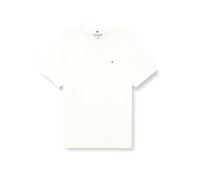 Tommy Hilfiger Damen T-Shirt Kurzarm Slim Cody aus Baumwolle, Weiß (Ecru), 52