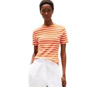 T-Shirt TOMMY HILFIGER "SLIM CODY C-NK SS", Damen, Gr. XS (34), classic breton orange, ecu, Jersey, Obermaterial: 100% Baumwolle, gestreift, casual, slim fit hüftlang, Rundhals, Kurzarm abgesteppt, Sh