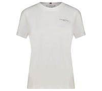 Tommy Hilfiger Damen T-Shirt Kurzarm 1985 Rundhalsausschnitt, Weiß (Nos Ecru), L