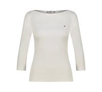 Tommy Hilfiger Damen T-Shirt NEW CODY mit U-Boot-Ausschnitt, ecru, Gr. S