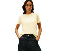 Tommy Hilfiger Damen-T-Shirt, Rundhalsausschnitt, kurzärmelig, Gelb (Zesty Yellow), M