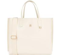 Tommy Hilfiger Damen Tasche Iconic Satchel Mittelgroß, Weiß (Calico), Einheitsgröße