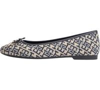Tommy Hilfiger Damen Th Charm Jacquard Ballerina FW0FW09504 Ballerinas, Blau, 35