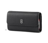 Tommy Hilfiger Damen TH Element Large Flap Wallet 079 AW0AW12079 Geldbörsen, Schwarz (Black)