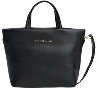 TOMMY HILFIGER Damen TH LOGOTAPE MINI TOTE AW0AW17694 Tote, Schwarz (Black), Einheitsgröße, Schwarz (Schwarz), One Size