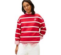 Tommy Hilfiger Damen Th Script Mdrn Terry Swtshrt Ww0Ww48431 Pullover-Sweatshirt, RED (Primary Red/Calico STP), XL