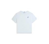 Tommy Hilfiger Damen Th Script Reg C-nk Ss Tee Ww0ww47809 S/S T-Shirt, Blue (Keepsake Blue), S