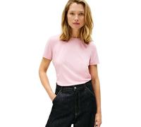 Tommy Hilfiger Damen Th Script Reg C-Nk Ss Tee Ww0Ww47809 S/S T-Shirt, PINK (Bonita Pink), M