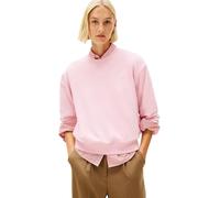Tommy Hilfiger Damen TH Script REG Terry SWTSHRT WW0WW49418 Pullover Sweatshirt, Pink (Bonita Pink), L, Rosa (Bonita Pink), L