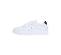 Tommy Hilfiger Damen Th Sporty Cupsole Corp Fw0Fw09025 Low Top, White (White), 36 EU