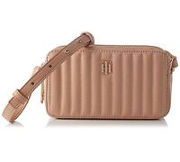 Tommy Hilfiger Damen Th Timeless Camera Bag Quilted Aw0aw13143 Crossovers, Einheitsgröße, Beige (Sandrift), One size
