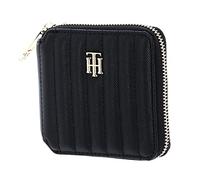 Tommy Hilfiger Damen Th Timeless Med Wallet Quilted Aw0aw13644, Schwarz (Schwarz), OS