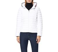 Tommy Hilfiger Damen Tjw Tommy Center Badge Crew Daunenmantel, Weiß (Th Optic White), XL