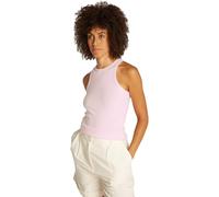 Damen Tennistop Tommy Hilfiger Slim Rib Tank - Rosa (M)