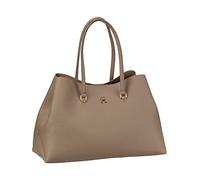 Tommy Hilfiger Damen Tote Bag Tasche Emblem Workbag mit Reißverschluss, Braun (Oat Milk), Einheitsgröße