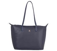 Tommy Hilfiger Shopper Tasche Poppy Plus Damen 32 cm mit Reißverschluss Space Blue
