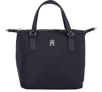 Henkeltasche TOMMY HILFIGER "POPPY NEW SMALL TOTE" blau (dunkelblau) Damen Taschen mit Markenemblem vorne (20472444-0)