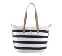 Tommy Hilfiger Damen Tote Bag Tasche Poppy Tote Corp Stripes mit Reißverschluss, Mehrfarbig (Breton Stripes), Einheitsgröße