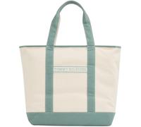 Tommy Hilfiger Damen Tote Bag Tasche Summer Canvas Tragetasche, Türkis (Charming Green), Einheitsgröße