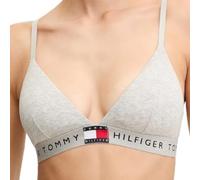 Triangel-BH "RP TRIANGLE (EXT. SIZE)", Damen, Gr. L (40), N-Gr, grau (light grau heather), Jersey, Obermaterial: 90% Baumwolle, 10% Elasthan, TOMMY HILFIGER UNDERWEAR, körpernah, BHs Triangel-BH, in g