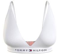 Bralette-BH "UNLINED TRIANGLE", Damen, Gr. XL (42/44), N-Gr, weiß, Jersey, Obermaterial: 95% Baumwolle, 5% Elasthan, TOMMY HILFIGER UNDERWEAR, unifarben, Basic, körpernah, BHs, mit Tommy Hilfiger Mark