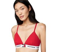 Tommy Hilfiger Damen Triangel BH Triangle mit Logobund, Rot (Primary Red), 1XL
