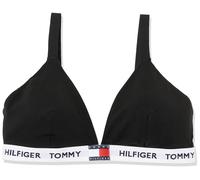 Tommy Hilfiger Damen Triangel BH Triangle mit Logobund, Schwarz (Black), XL