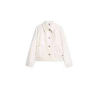 Tommy Hilfiger Damen Übergangsjacke aus Bio-Baumwolle, offwhite, Gr. M