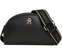 Tommy Hilfiger Damen Umhängetasche Monotype Half Moon Camera Bag Klein, Schwarz (Black), Einheitsgröße
