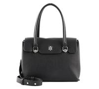 Tommy Hilfiger Damen Umhängetasche TH Element Small Satchel aus Kunstleder, Schwarz (Black), Onesize