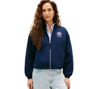 Tommy Hilfiger Damen Varsity Crest Intlck Mdrn Zip-up Ww0ww48732 Sweatshirt mit durchgehendem Reißverschluss (1er Pack)
