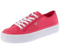 Tommy Hilfiger Damen Vulcanized Sneaker Essential Canvas Schuhe, Rosa (Bright Cerise Pink), 38